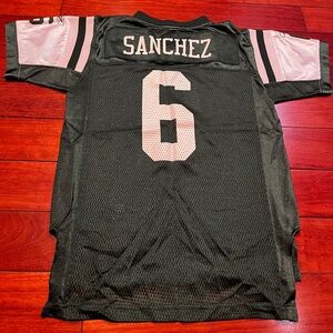 New York Jets Jersey Mark Sanchez #6 Green Football NFL Size Youth Medium